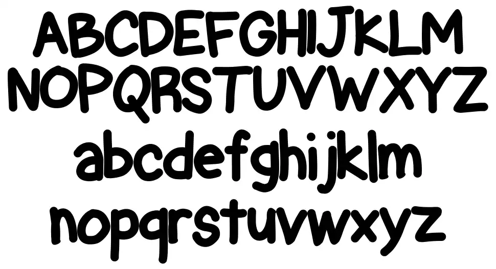 Chubby Gothicfont specimens