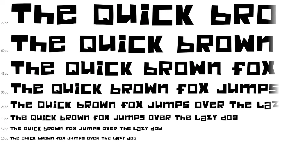 Chunky Munky Onefont waterfall