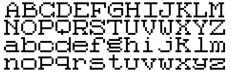 Code 8x8font specimens