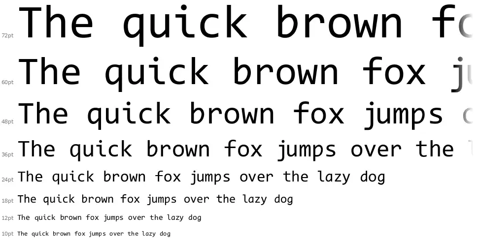 Code New Romanfont waterfall