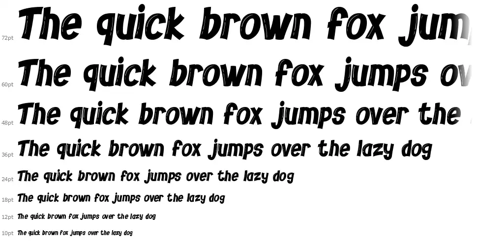 Cow Mixfont waterfall
