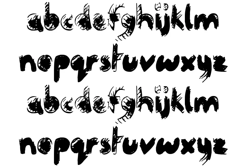 Crazy Horse font specimens