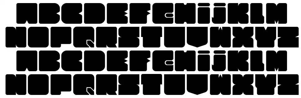 Cubesity Roundedfont specimens