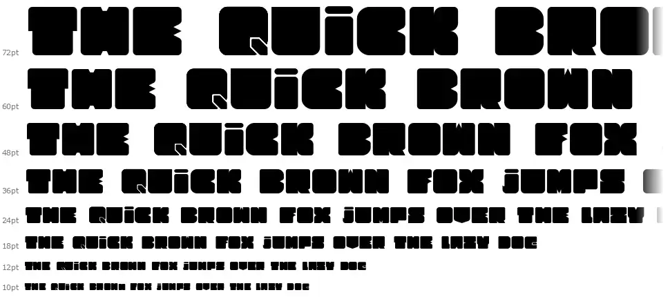 Cubesity Roundedfont waterfall
