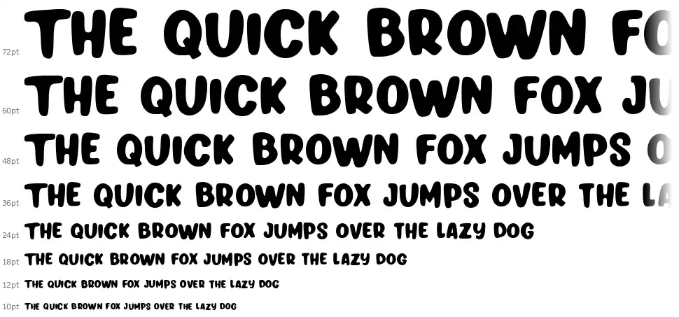 Cupcake Factoryfont waterfall