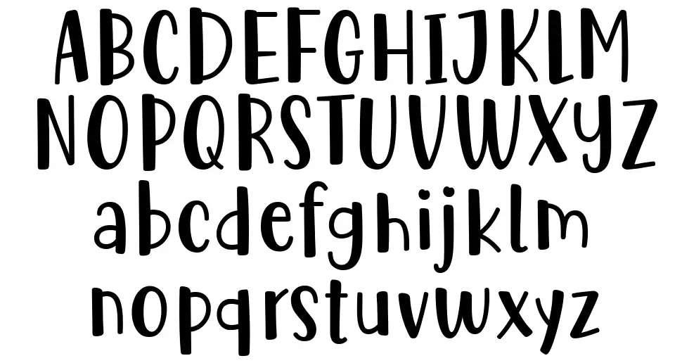 Cute Be Specialfont specimens