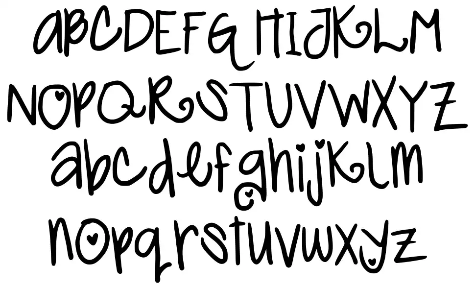 Cutie Popfont specimens