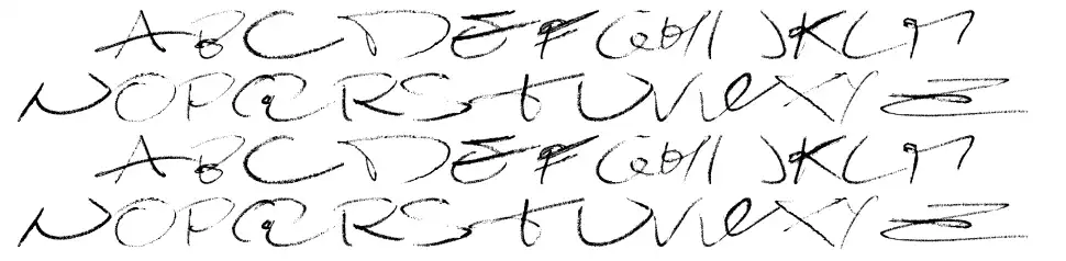 Damagrafik Scriptfont specimens