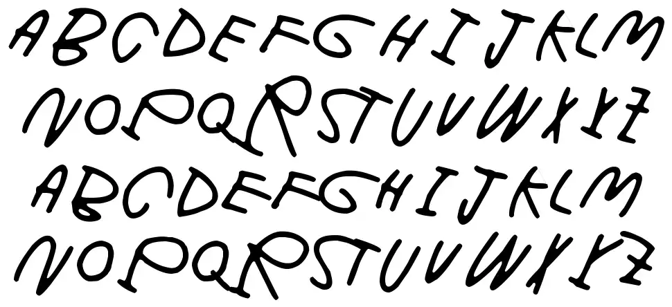 Dark was the nightfont specimens