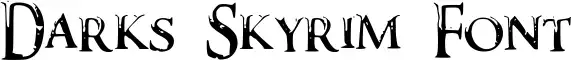 Darks Skyrim Font