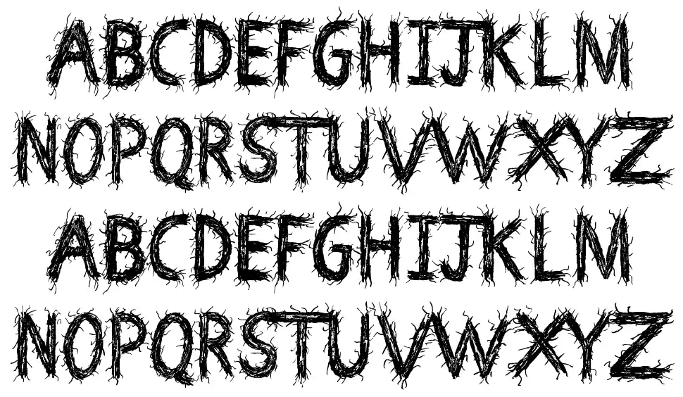 Death Branchfont specimens