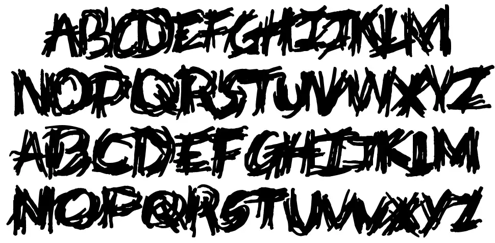 Deathtrapfont specimens