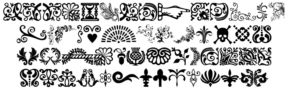 Deco Mixfont specimens