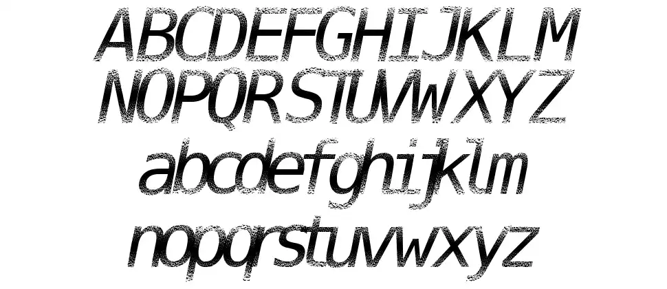 Digital Streamfont specimens