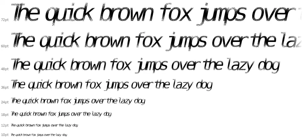 Digital Streamfont waterfall