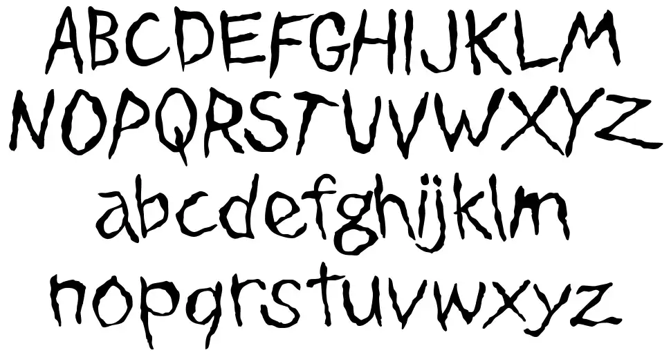 Dinosaur Jr.font specimens