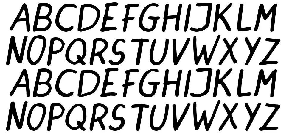 Dinski Casual Handwritingfont specimens