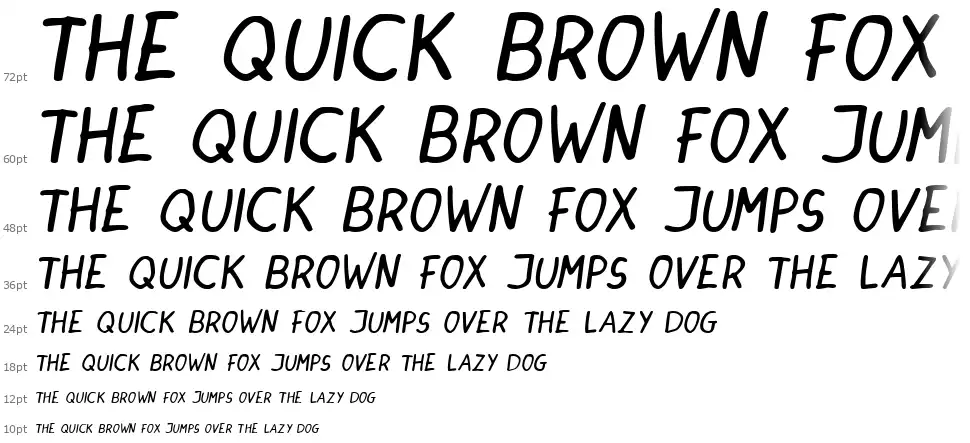 Dinski Casual Handwritingfont waterfall