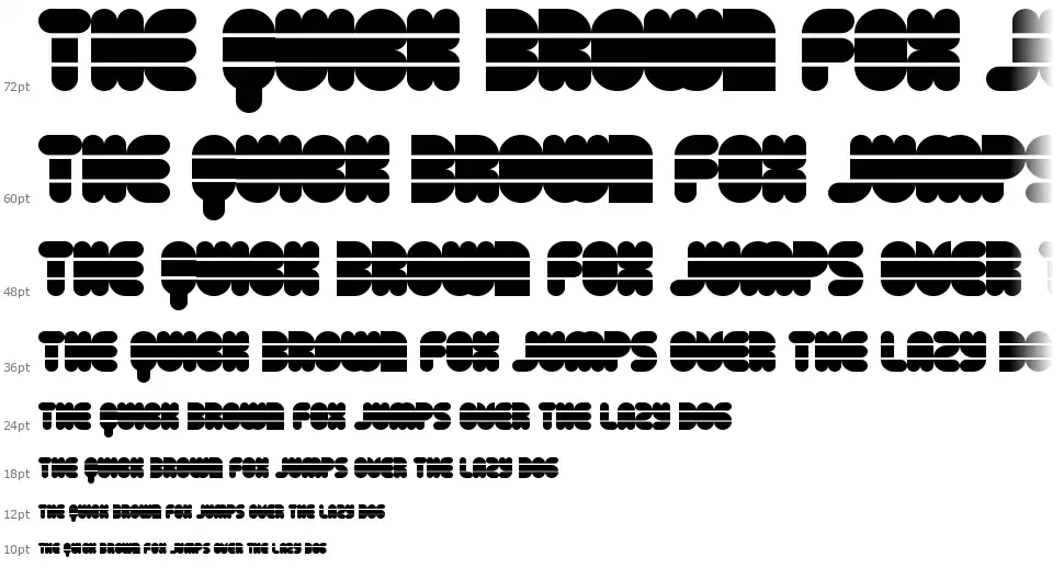 Disco Flowfont waterfall