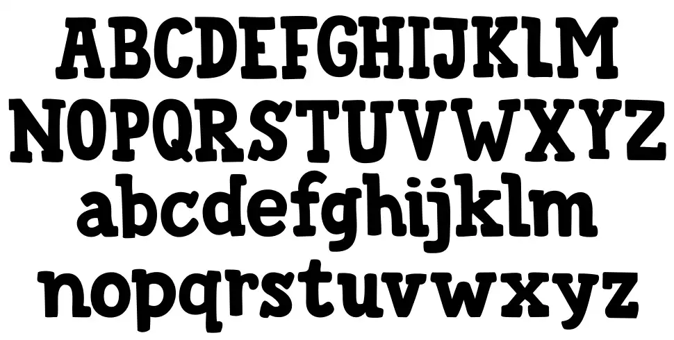 DK Trained Monkeyfont specimens