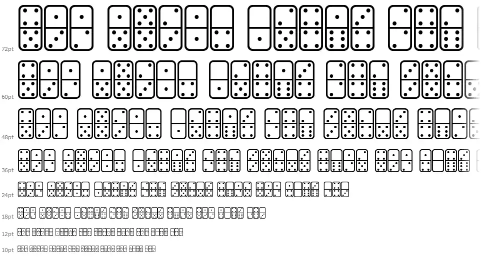Dominos STfont waterfall