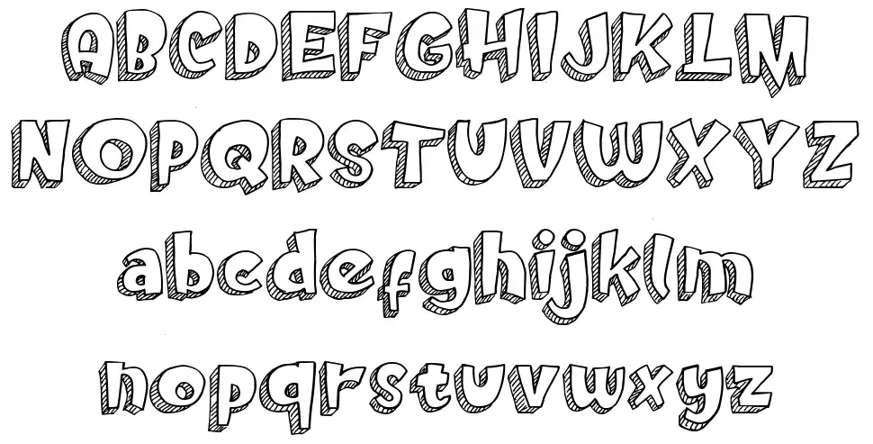 Doodletoonfont specimens