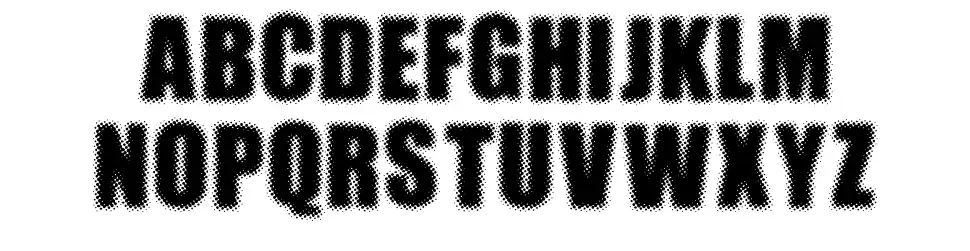 Dotimpactfont specimens