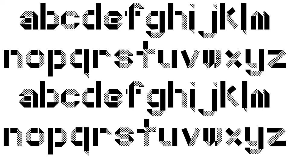Dotty Foldfont specimens