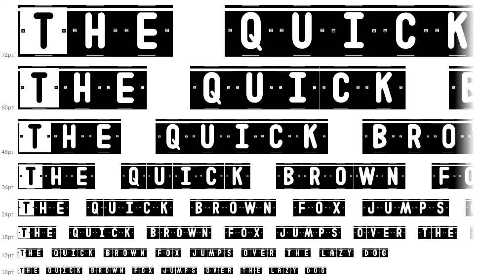 Double Color Stfont waterfall
