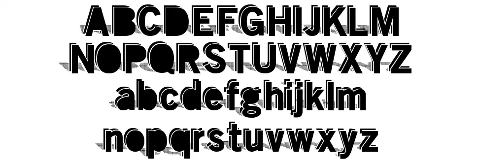 Double Shadowfont specimens
