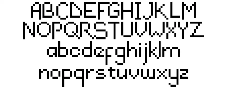 DraconianPixelsRegularfont specimens