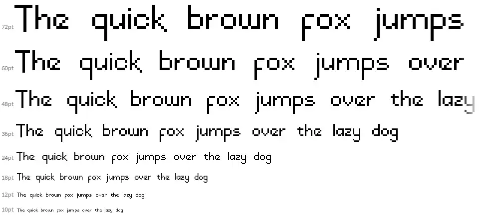 DraconianPixelsRegularfont waterfall