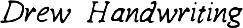 Drew Handwriting