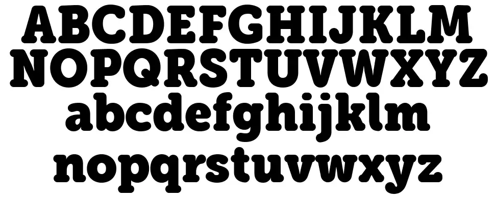 Eacologica Round Slabfont specimens