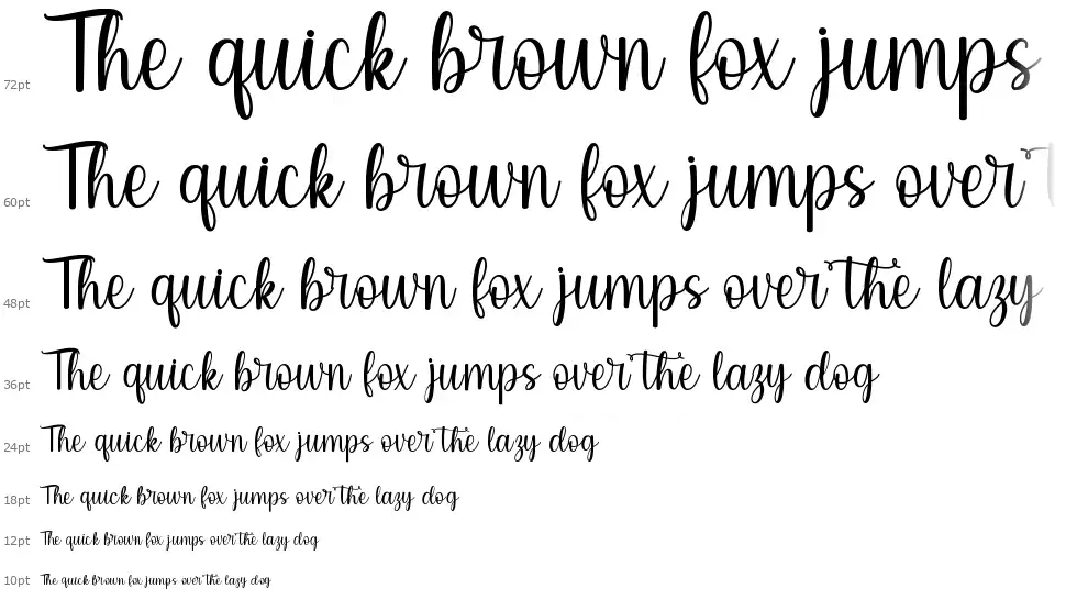 Easter Scriptfont waterfall