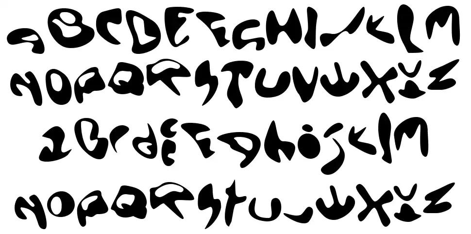 Ecto Blasterfont specimens
