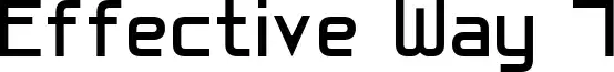 Effective Way 7