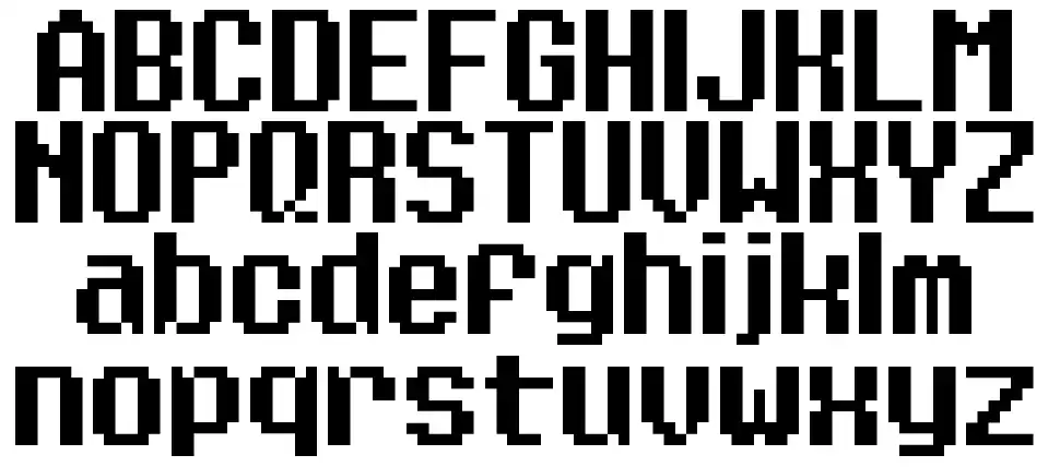 Eight Bit Dragonfont specimens