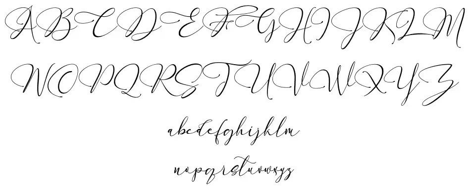 England Realityfont specimens
