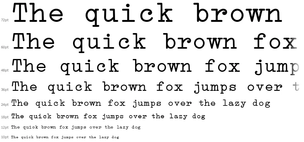 Erika Typefont waterfall