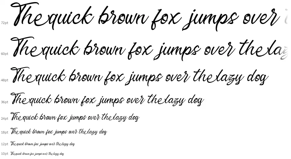Erisblue Scriptfont waterfall