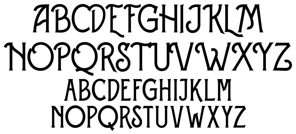 Eversthedinfont specimens