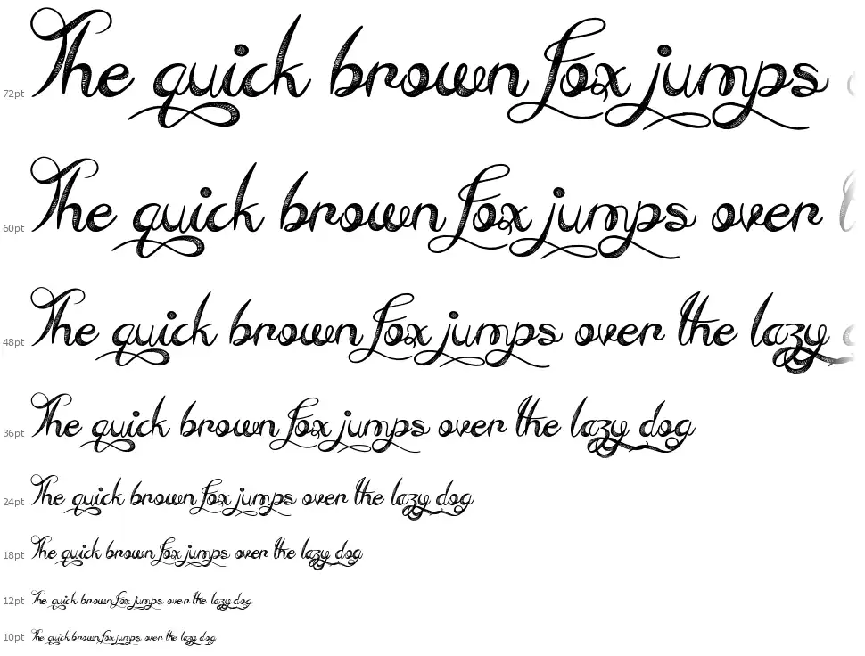 Everything Holidayfont waterfall