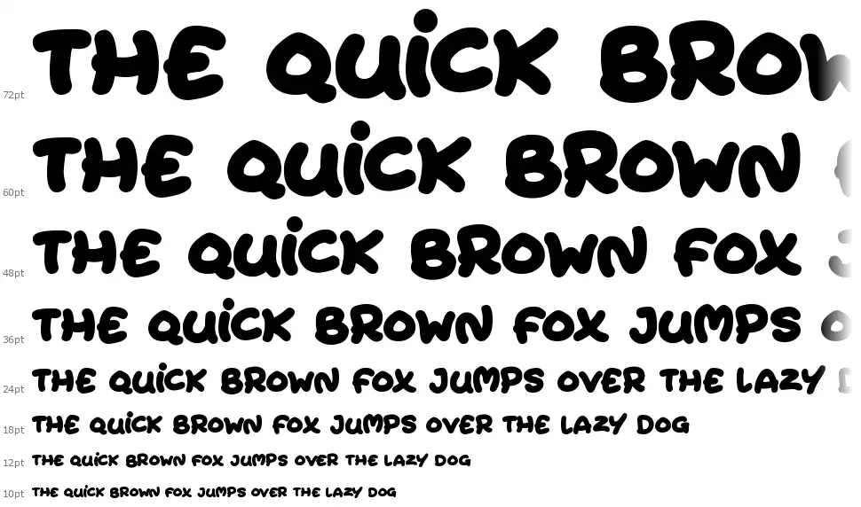 Extra Fruityfont waterfall