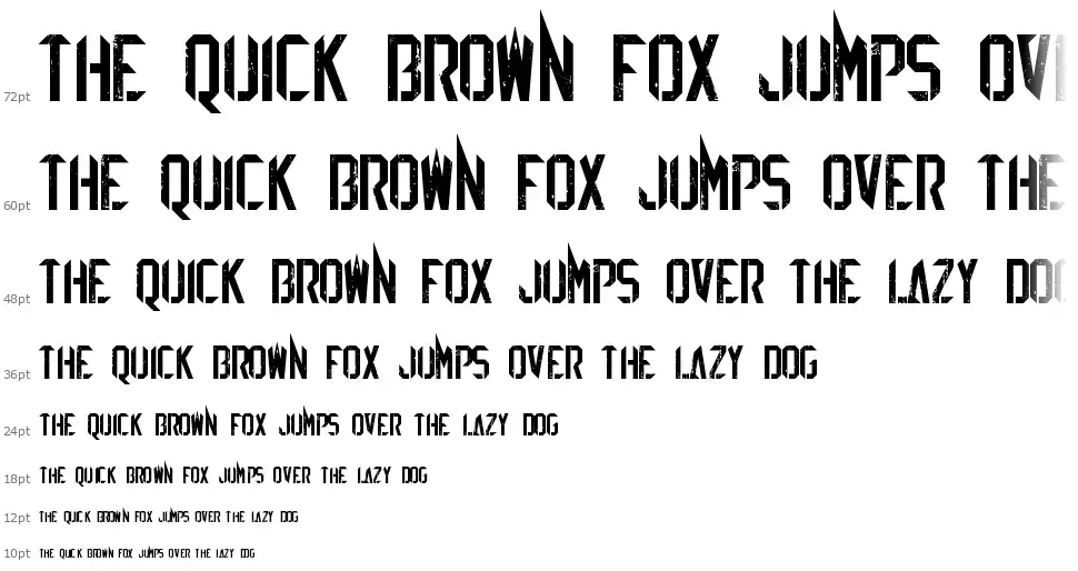 EZ Sharpzfont waterfall