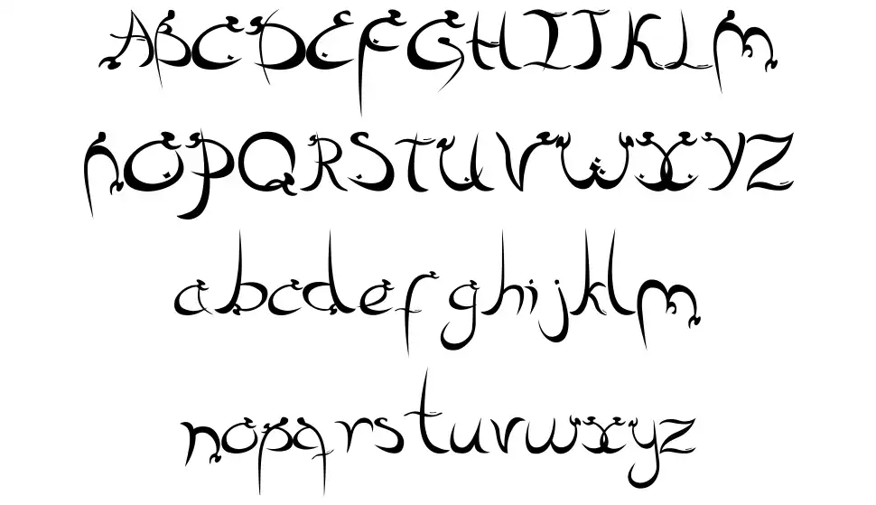 Farsi Inspiredfont specimens