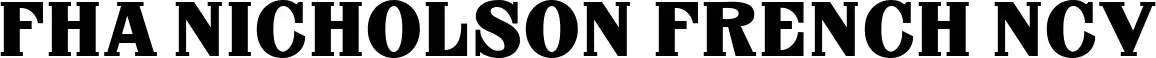 FHA Nicholson French NCV