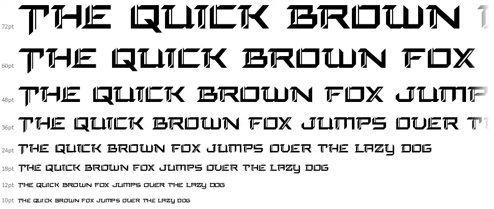 Final Frontfont waterfall