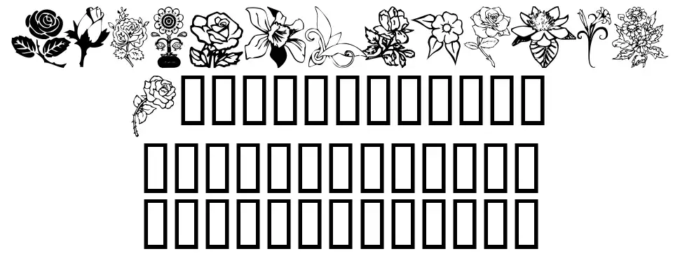 Floral Designfont specimens