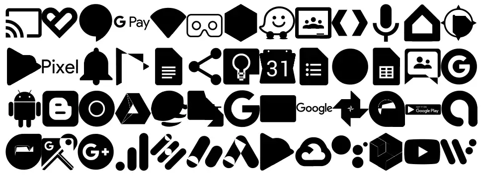Font Google Colorfont specimens